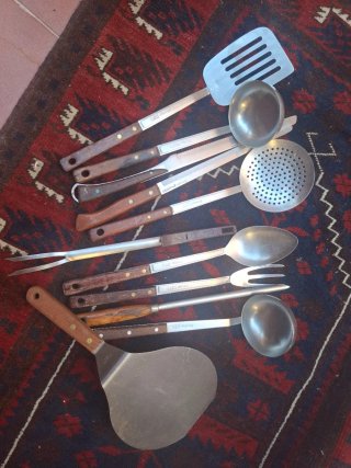 Lote Utensilios Cocina Acero Inox