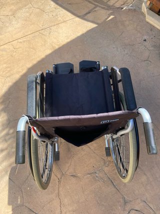 Silla de ruedas talla 44-45 plegable metalica
