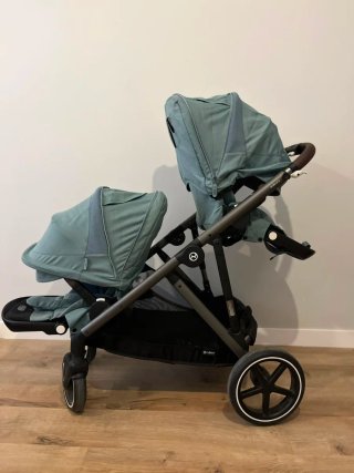 Carrito Cybex Gazelle S + 2 sillas y cesta