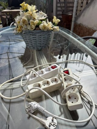Regletas alargadoras con interruptor