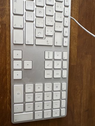 Teclado Apple Plata/Blanco