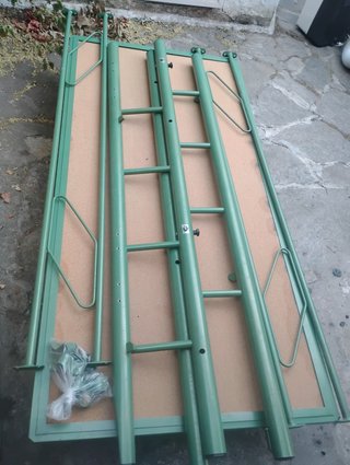 Litera Plegable Hierro y Madera