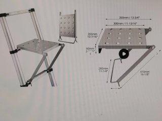 Plataforma de trabajo para escalera