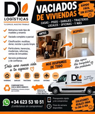 Vaciados de pisos, casas, garajes y trasteros