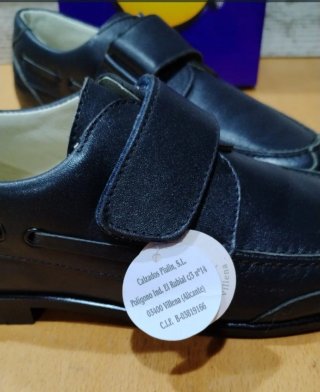 Zapatos Piulin Piel Azul Marino Talla 36