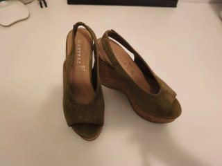 Marypaz Sandalias Cuña Verde Talla 36