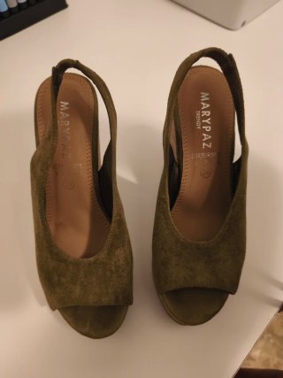 Marypaz Sandalias Cuña Verde Talla 36