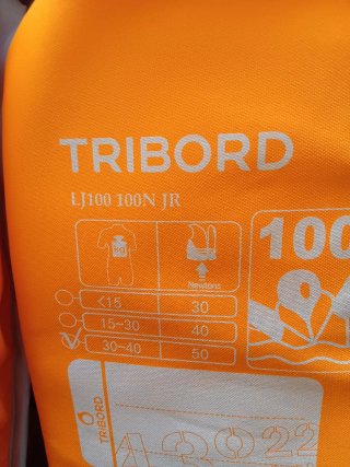 Chaleco salvavidas infantil naranja