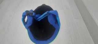 Casco de esquí Wedze verde y azul y gafas infantil
