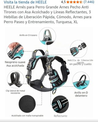 Arnés antitirones para perros