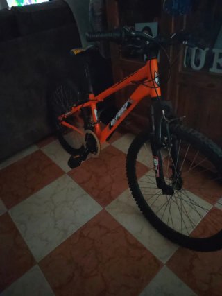Bicicleta Juvenil Naranja sin cadena