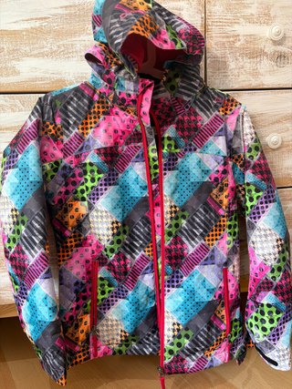 Chaqueta de nieve multicolor