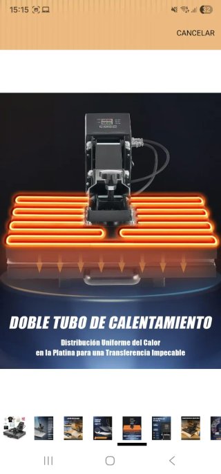 Plancha Térmica Sublimación / DTF