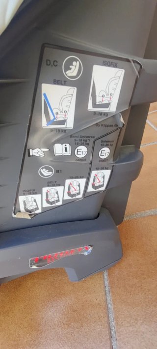 Silla coche Klippan Confort Isofix
