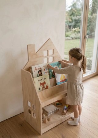 Mobile Montessori 2in1 Scaffale per bambini casa