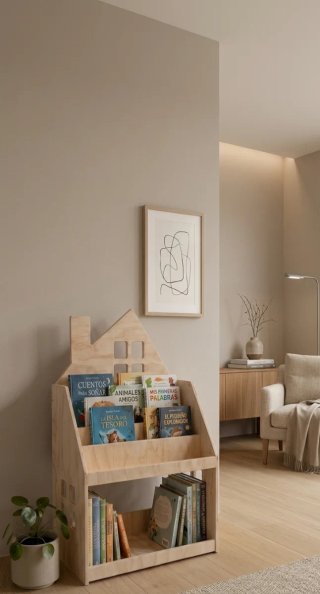 Mobile Montessori 2in1 Scaffale per bambini casa