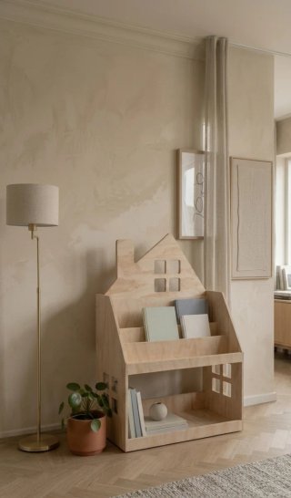 Mobile Montessori 2in1 Scaffale per bambini casa