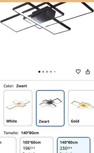 Lámpara de techo moderna diseño geométrico