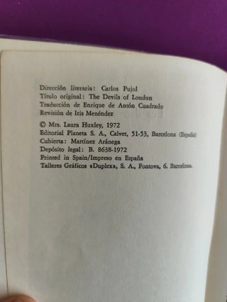 Libro los demonios de Loudun