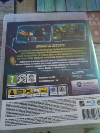 Ratchet & Clank: QForce PS3 caratula impresa