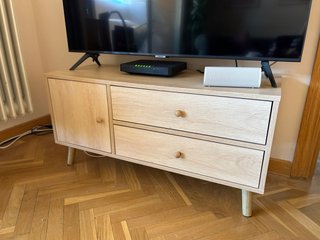 Mesa TV madera como nueva
