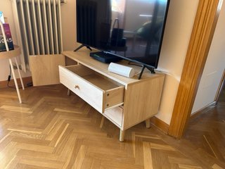 Mesa TV madera como nueva