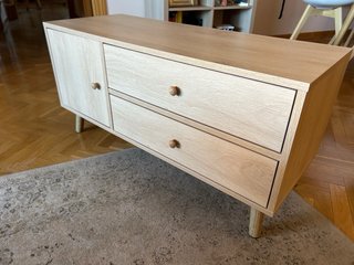 Mesa TV madera como nueva