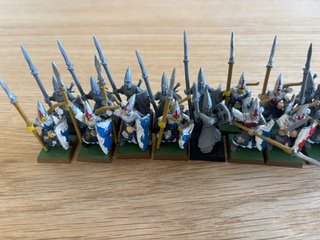 Lanceros Altos Elfos Warhammer