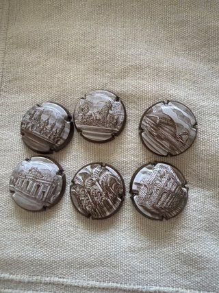 Lote 6 Chapas Decorativas