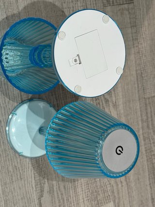 2 Lámparas LED Azul Táctiles
