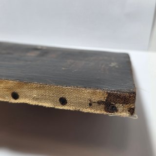 Antico Dipinto Olio su Tela Scena d'Interno XVIII