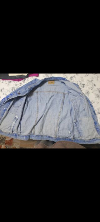 Giacca jeans oversize graffiti