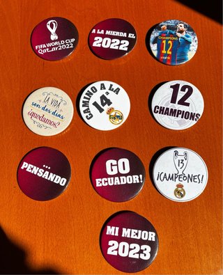 Chapas FIFA, Real Madrid, Messi y más