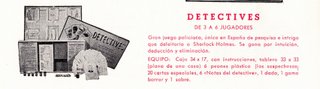 Juego Detectives Crone años 60- Francisco Rosselló