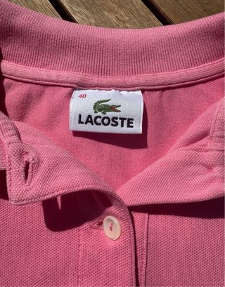 Polo rosa Lacoste Talla 40