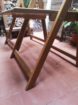 Sillas de madera plegables