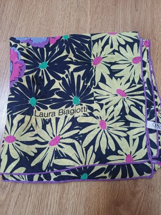 Foulard Laura Biagiotti Viola e Giallo