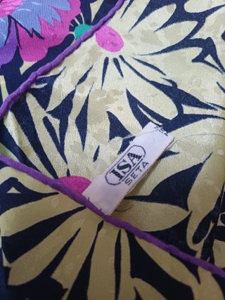 Foulard Laura Biagiotti Viola e Giallo