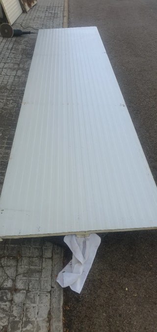 Chapa sándwich panel blanco