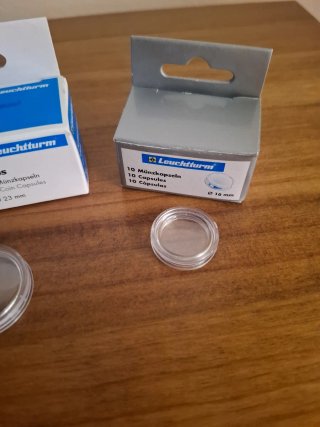 Cajas Blister Leuchtturm Monedas 25mm