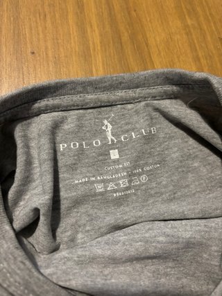 Camiseta Polo Club Gris Naranja