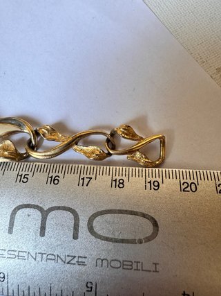 Bracciale donna  colore oro e bianco