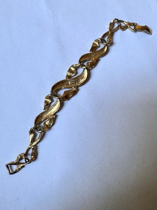 Bracciale donna  colore oro e bianco