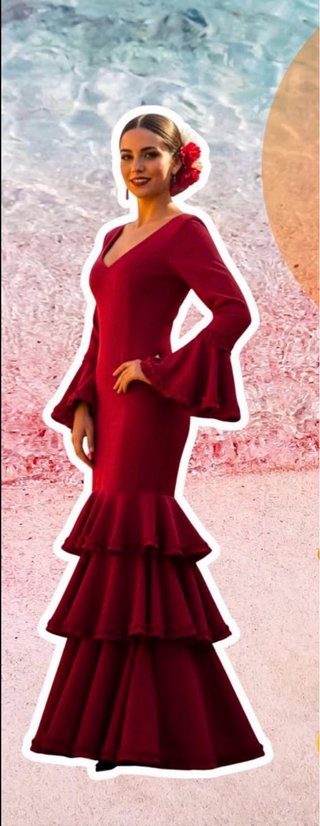 Traje de flamenca rojo