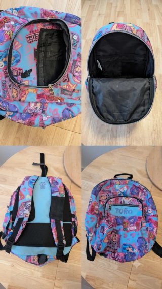 Mochila Totto Anime K-Pop Juvenil