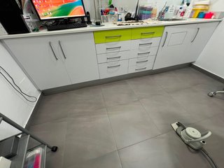 Muebles de clínica con fregadero