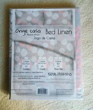 Jogo de Cama King Size BOD HOME
