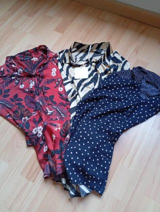 Lote 3 camisas mujer Zara estampadas
