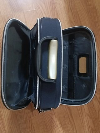 Neceser de viaje Travel Bear azul y beige
