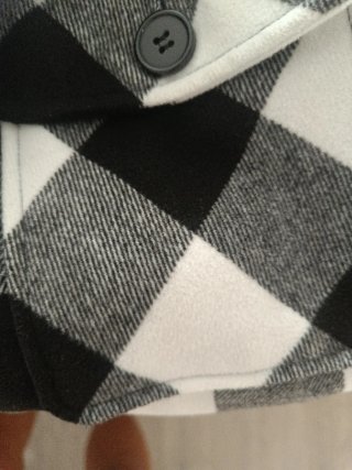 Chaqueta cuadros blanco y negro